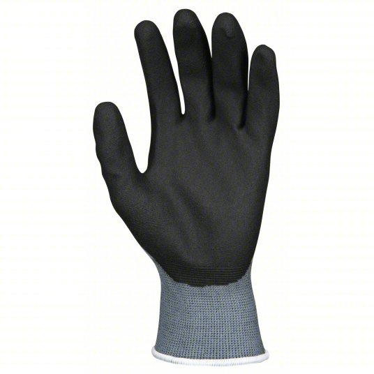 MCR Safety 9699XL Coated Gloves XL (10), Sandy, PVC, Palm, Dipped, ANSI Abrasion Level 4, Black, 1 PR