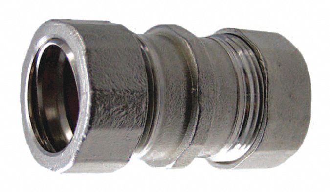 Calbrite S22000CC00 Compression Conduit Coupling, 316 Stainless Steel, 2 in Trade Size, 2 3/4 in Overall Lg
