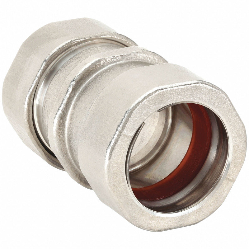 Calbrite S20500CC00 Compression Conduit Coupling, 316 Stainless Steel, 1/2 in Trade Size, 2 3/32 in Overall Lg