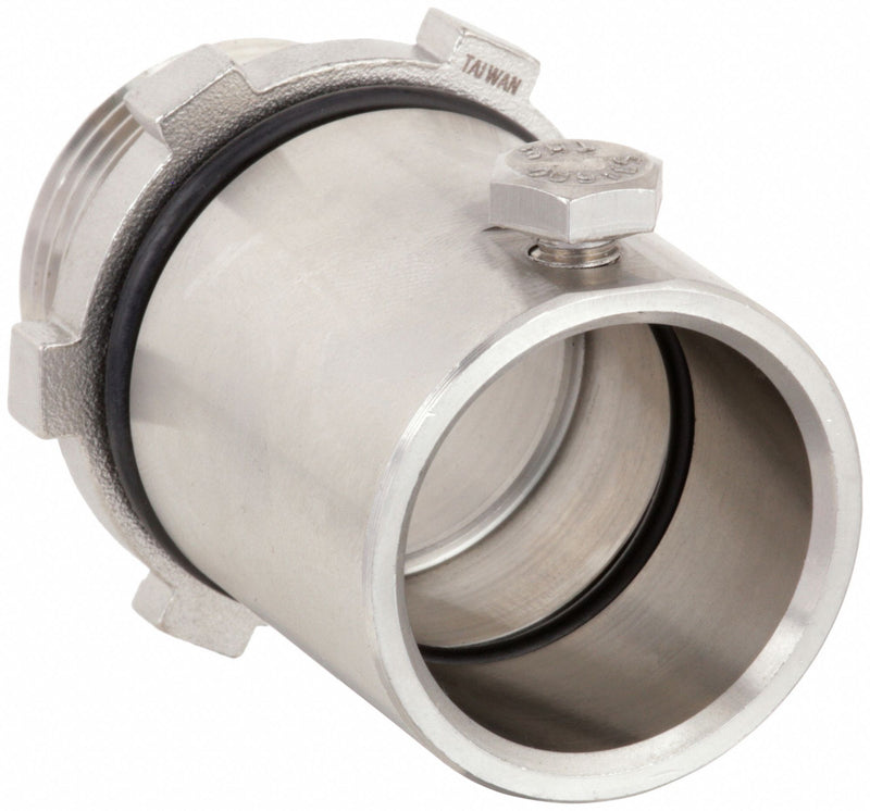Calbrite S21000MCSS Set Screw Conduit Connector, 316 Stainless Steel, 1 in Trade Size, 1 5/8 in Overall Lg