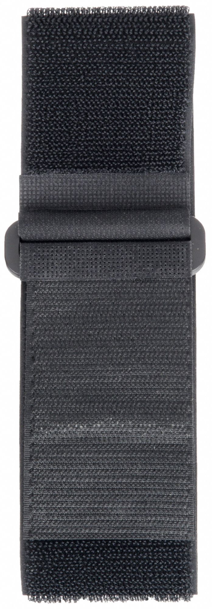Fastenation 2X18KPVST Hook-and-Loop Cinch Strap, 18 in Lg x 2 in Wd, Black Polyester, Buckle, 5.09 in Max Bundle, 10 PK