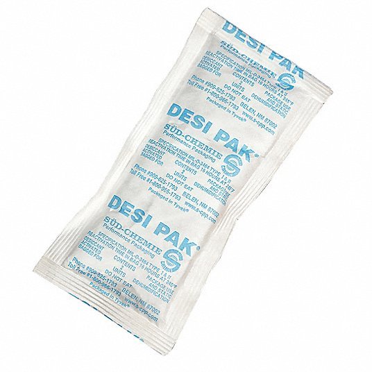 Armor Shield D2UCT Desiccant 3 in Wd, 6 in Lg, 1.67 cu ft Area Protected, 2 oz Desiccant Bag Size, Pail, 150 PK