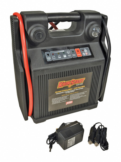 Associated Equipment 6296 Battery Jump Starter, Boosting, For 12 V DC_24 V DC Battery Volt, 0.5 A @ 12V