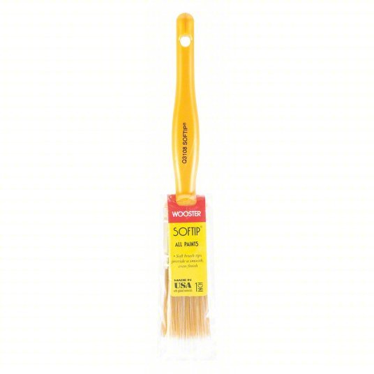 Wooster Q3108-1 Paint Brush Flat Sash Brush, 1 in, Synthetic