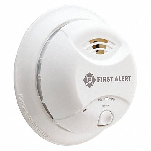 First Alert SA350B Smoke Alarm, Ionization Sensor, 85 dB @ 10 ft Audible Alert, 9V