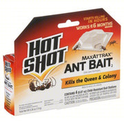 Hot Shot HG-2040W Ant Killer For Use On Crawling Insects, Bait Box Trap, Indoor Use, 4 PK