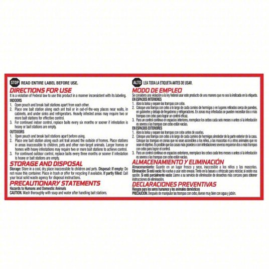 Hot Shot HG-2040W Ant Killer For Use On Crawling Insects, Bait Box Trap, Indoor Use, 4 PK