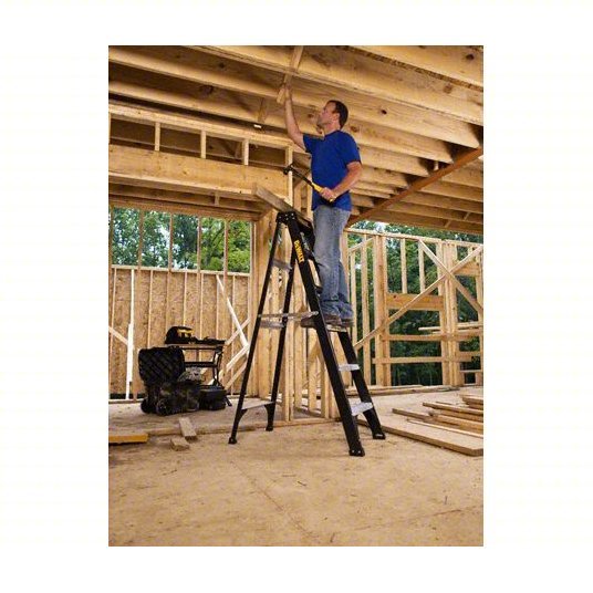 Dewalt DXL3110-06 Stepladder 6 ft Ladder Ht, 5 Steps, 250 lb, 40 7/16 in Base Spread, 23 1/2 in Bottom Wd