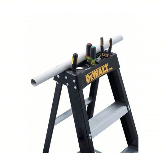 Dewalt DXL3110-06 Stepladder 6 ft Ladder Ht, 5 Steps, 250 lb, 40 7/16 in Base Spread, 23 1/2 in Bottom Wd