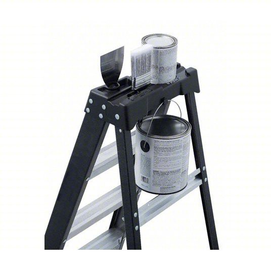 Dewalt DXL3110-06 Stepladder 6 ft Ladder Ht, 5 Steps, 250 lb, 40 7/16 in Base Spread, 23 1/2 in Bottom Wd