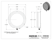 McMaster 3705K38 Large-Dial Pressure Gauge with Aluminum Case High-Accuracy, 8-1/2" Dial, 1/4 NPT Male Bottom Connection 0 to 30 psi pressure range