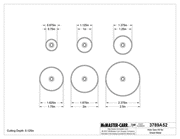 McMaster 3789A52 Hole Saw Kit for Sheet Metal, 6 Saws