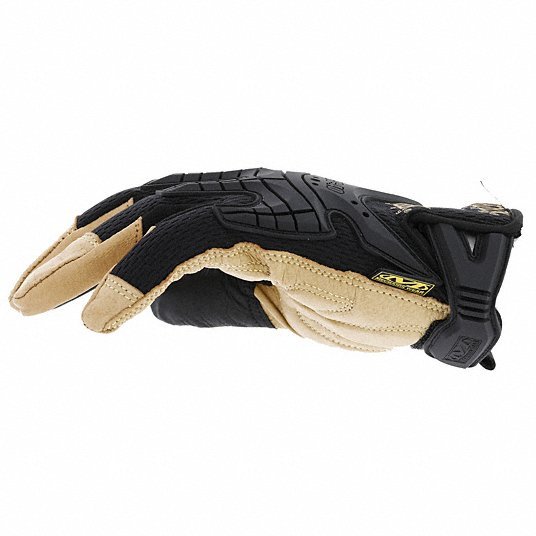 Mechanix Wear CG40-75-009 Mechanics Gloves, L, Black/Yellow, Single Layer, Spandex