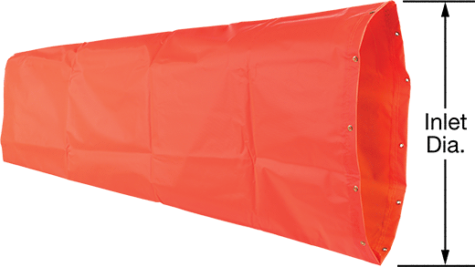 McMaster 3836K14 High-Velocity Windsock with 18" Inlet Diameter
