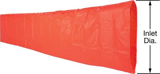McMaster 3836K15 High-Velocity Windsock with 24" Inlet Diameter