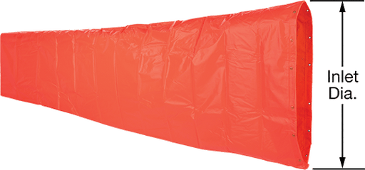 McMaster 3836K15 High-Velocity Windsock with 24" Inlet Diameter