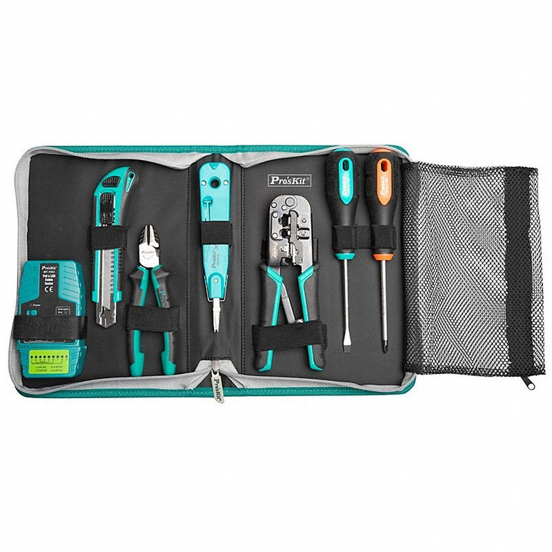ProSkit PK-2636 CAT 5 Termination Kit 6 Total Pcs, Tool Case, 10 or less Pieces Range