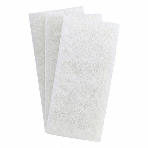 3M 8440 Pad 10 in Overall Lg, 4 5/8 in Overall Wd, Polyester Fiber, White, 10 PK - Redwood.KV878YP6