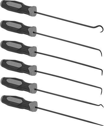 McMaster 3842A17 Screwdriver Handle Pick Set, Cushion Grip, 6 Pieces