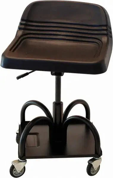 Whiteside HRAS3NM Mechanic Seat: Heavy-Duty, Adjustable, 440 lb Max Load Capacity, 27 in Seat Ht
