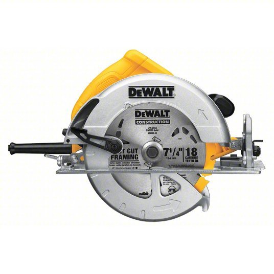 Dewalt DWE575 Circular Saw 7 1/4 in Blade Dia., 15 A Current, Right, 2 in Max. Cutting Dp @ 0 Deg.