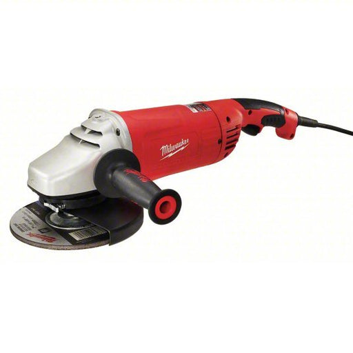Milwaukee 6088-31 Angle Grinder 15 A, 6,000 RPM Max. Speed, Trigger, Adj Guard/Tether Capable, 120V AC/DC
