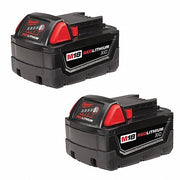 Milwaukee 48-11-1822 M18 18V REDLITHIUM Lithium-Ion XC Extended Capacity XC 3.0 Ah Battery 2-Pack