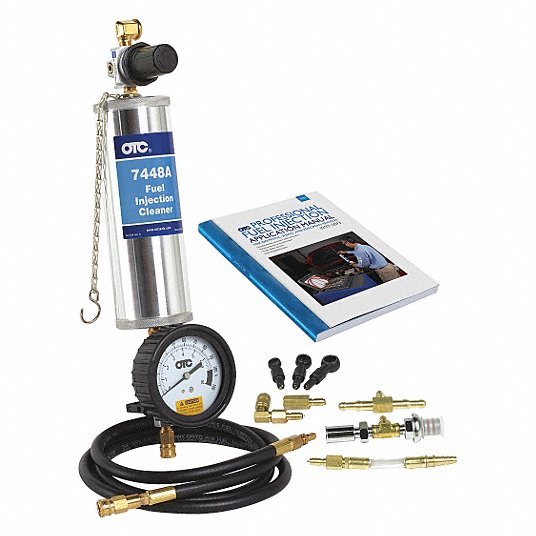 OTC 7649A Fuel Injector Cleaner Kit Fuel Injector Cleaning, Most Gasoline Engines, Automotive, Blue