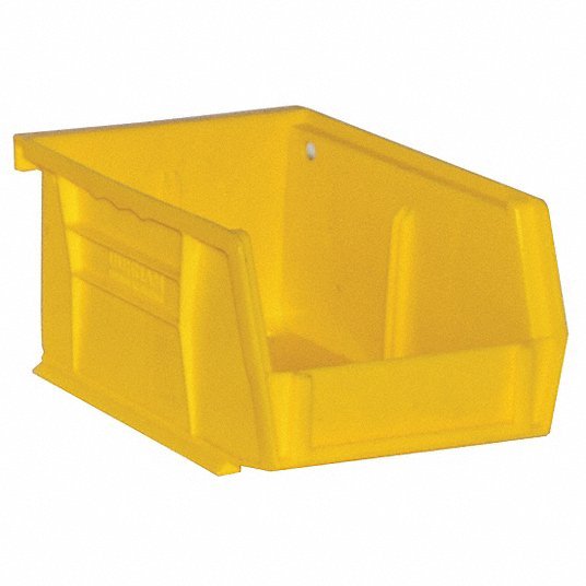 Durham PB30210-21 Hang and Stack Bin 4 in x 3 in, Yellow PK24