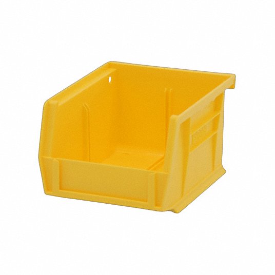 Durham PB30210-21 Hang and Stack Bin 4 in x 3 in, Yellow PK24