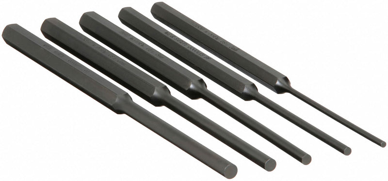 Mayhew 62082 Pin Punch Set, 5 Piece, Steel