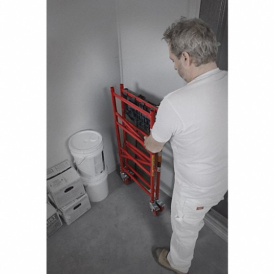Metaltech I-BM4S Portable Scaffold, Steel, 4 ft Platform Height
