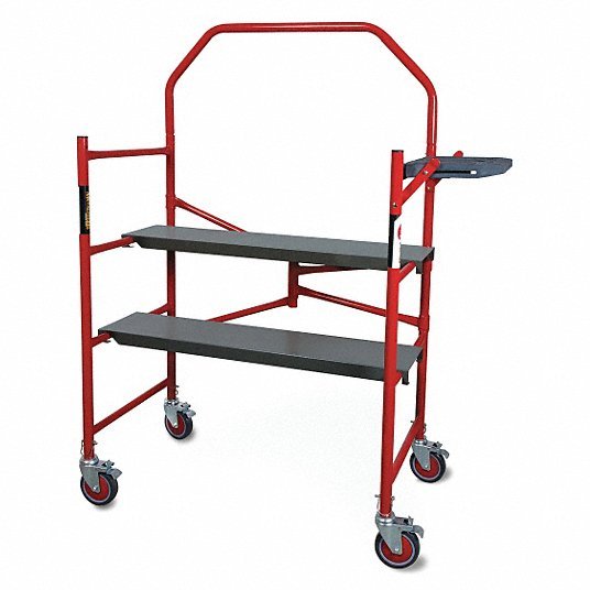 Metaltech I-BM4S Portable Scaffold, Steel, 4 ft Platform Height