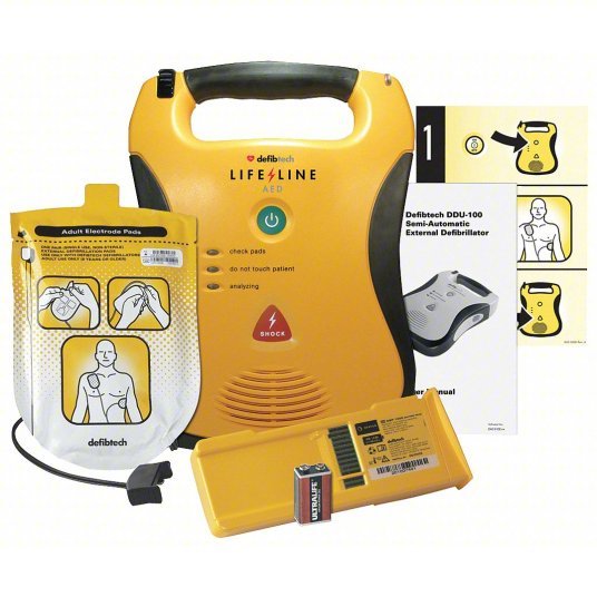 Defibtech DCF-A100RX-EN Lifeline AED with Rx: Lifeline AED with Rx, Semi-Auto, Adult 150J/Pediatric 50J