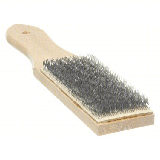 Simonds 73993000 File Cleaner 8 1/2 in Overall Lg, Steel Wire Bristles, Wood Handle