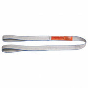 Lift-All EE1804TFX9 Web Sling, Flat Eye and Eye, 9 ft L, 4 in W, Tuff-Edge Polyester, Silver