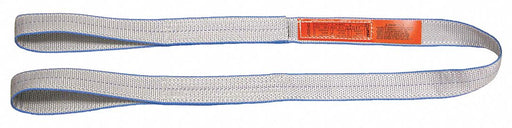 Lift-All EE2801TFX20 Web Sling, Type 3, Polyester, 20 ft Sling Lg, 8 1/2 in Eye Lg, 2 Plies
