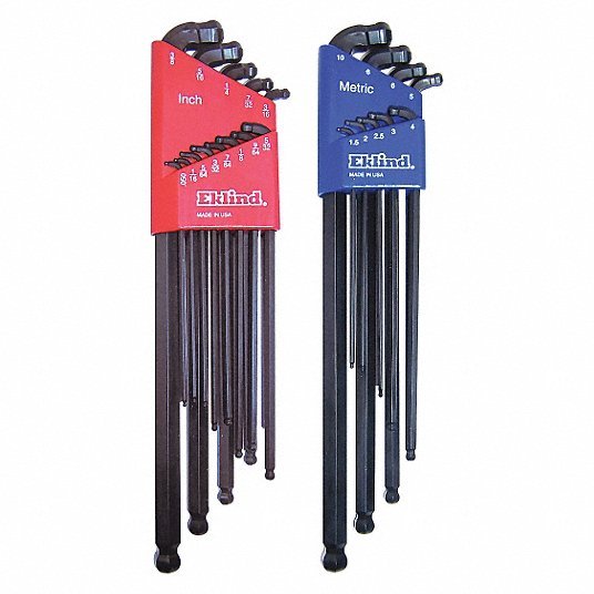 Elkind 17222 22 Piece Metric/SAE L-Shape Hex Key Set
