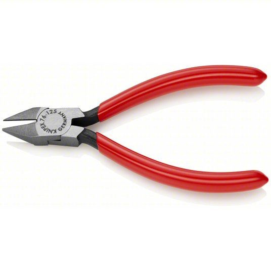 Knipex 76 81 125 Diagonal Cutting Plier Std, Straight, Oval, 7/8 in Jaw Lg, 5/8 in Jaw Wd, 5 in Overall Lg, Polished