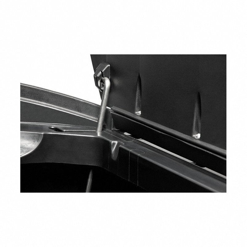 Rubbermaid 1901993 Step Can: Slim Jim(R), Metal, Silver, 13 gal Capacity, 22 1/2 in Dp