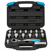 Channellock 39100 3/8" Drive Socket Set, SAE, Metric, 16 pc