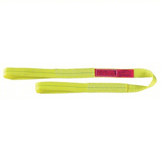 McMaster 9073T631 Flat-Eye Web Sling, 1" Wide, 950 lbs. Choker Capacity, 2ft, Polyester Fabric
