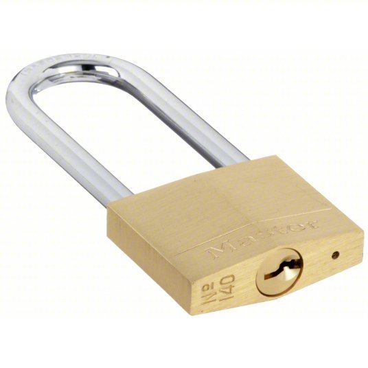 Master Lock 140DLH Padlock 2 in Vertical Shackle Clearance, 13/16 in Horizontal Shackle Clearance, 1/4 in Shackle Dia