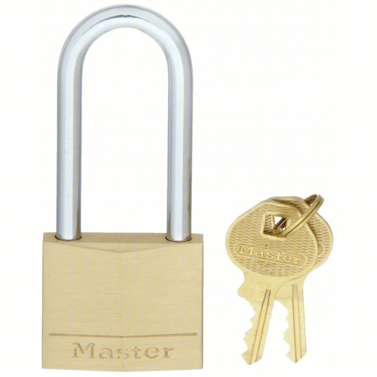 Master Lock 140DLH Padlock 2 in Vertical Shackle Clearance, 13/16 in Horizontal Shackle Clearance, 1/4 in Shackle Dia