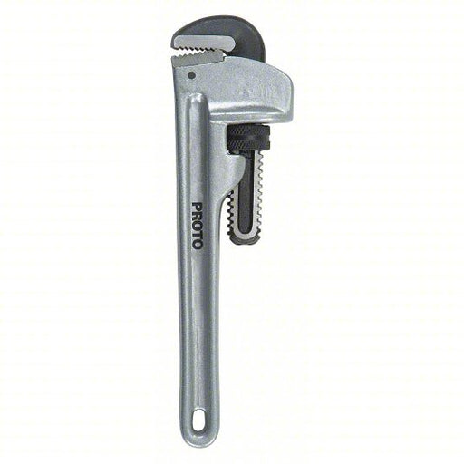 Proto J818A Pipe Wrench Aluminum, 3 1/2 in Jaw Capacity, Serrated, 18 in Overall Lg, I-Beam