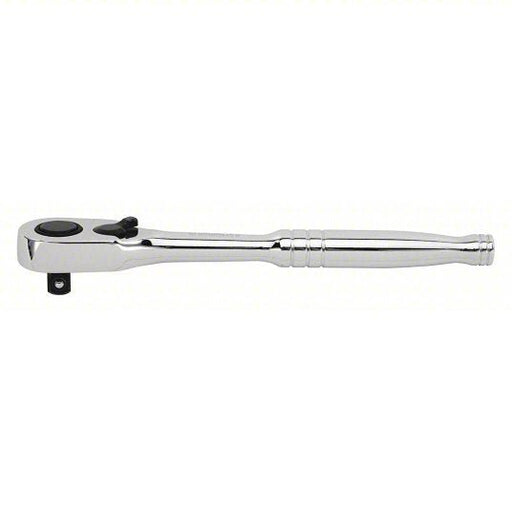 Stanley 89-819 Hand Ratchet Pear, Reversing, 10 1/4 in Overall Lg, Chrome, 7° Min Arc Swing