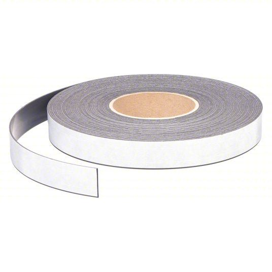 Magna Visual P-240P Adhesive Magnetic Strip, 50ft L x 1in W