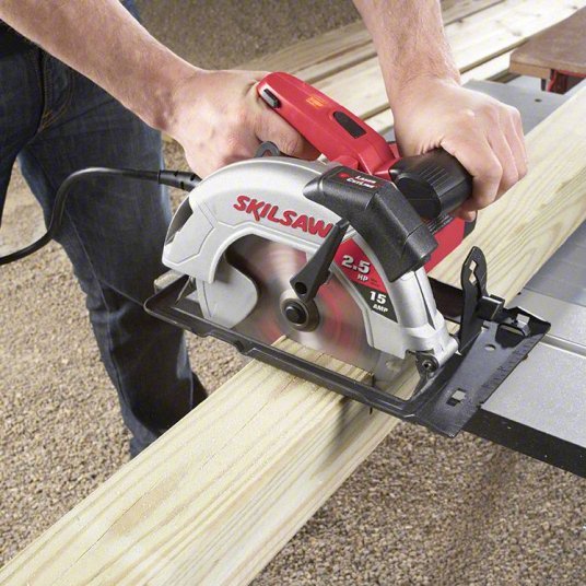 SKIL 5280-01 Circular Saw 7 1/4 in Blade Dia., 15 A Current, Right, 1 15/16 in Max. Cutting Dp @ 0 Deg.