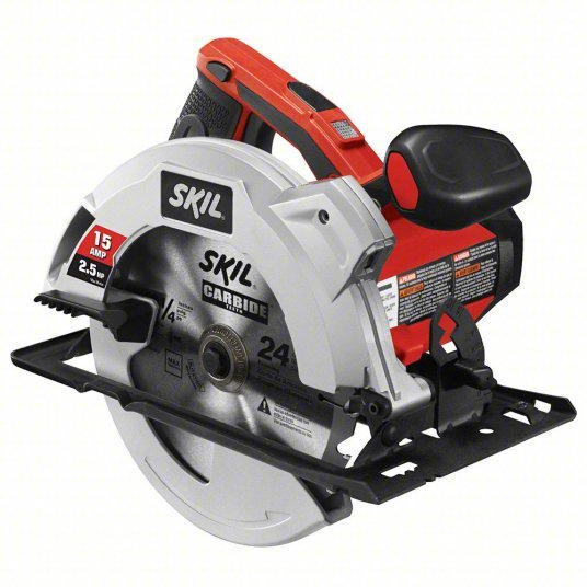 SKIL 5280-01 Circular Saw 7 1/4 in Blade Dia., 15 A Current, Right, 1 15/16 in Max. Cutting Dp @ 0 Deg.