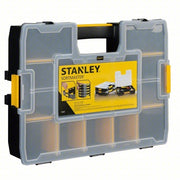 Stanley STST14027 Adjustable Compartment Box 16 3/4 in x 13 in x 3 3/8 in, Black/Yellow, 14 Compartments